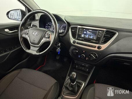 Hyundai, Solaris, 1600, 123, бензин, седан, механика, передний привод, среднее состояние, левый, черный, 1 320 000 ₽
