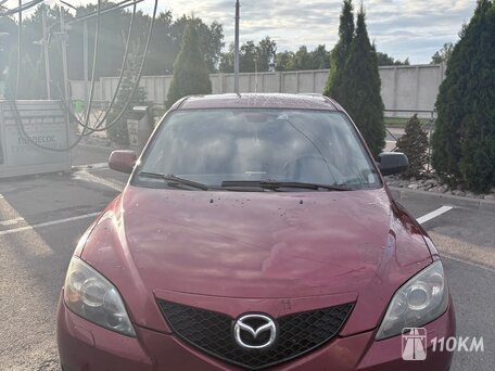Mazda, 3, 1600, 150, бензин, хэтчбек, автомат, передний привод, среднее состояние, левый, красный, 400 000 ₽