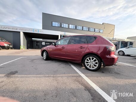 Mazda, 3, 1600, 150, бензин, хэтчбек, автомат, передний привод, среднее состояние, левый, красный, 400 000 ₽