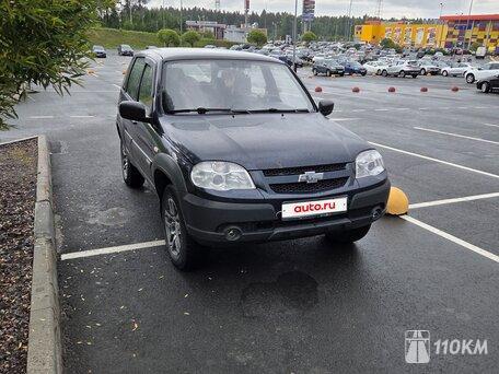 Chevrolet, Niva, 1700, 80, бензин, внедорожник, механика, полный привод, среднее состояние, левый, синий, 545 000 ₽
