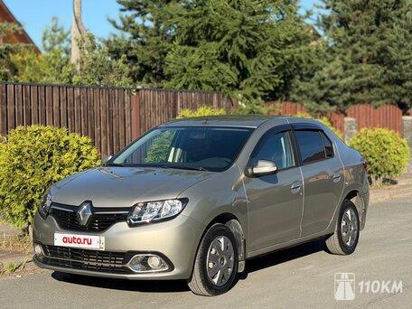 Renault, Logan, 1600, 102, бензин, седан, механика, передний привод, среднее состояние, левый, бежевый, 599 000 ₽